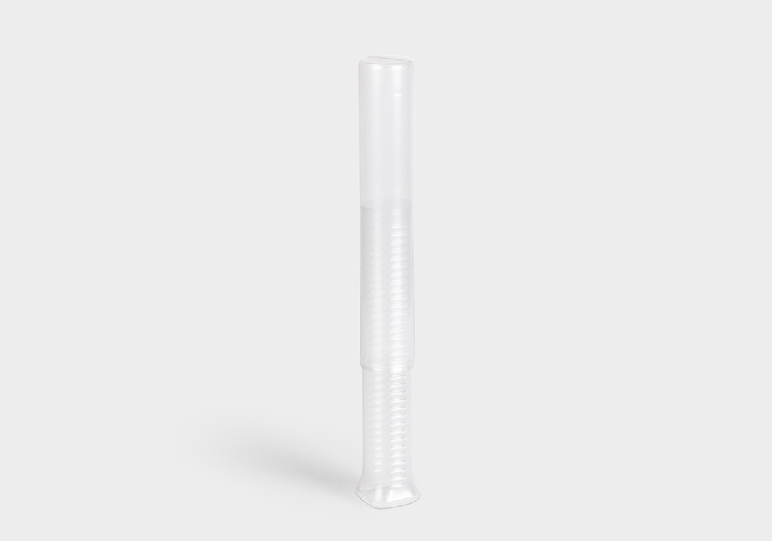 Packaging tube TelePack TelePack: a round telescopic packaging tube with ratchet mechanism.
